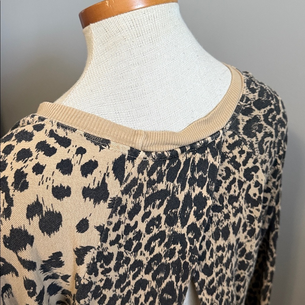 Current Elliott - Leopard Print Split Back Long S… - image 8